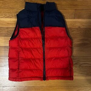 Kids Red and Black Puffer Vest